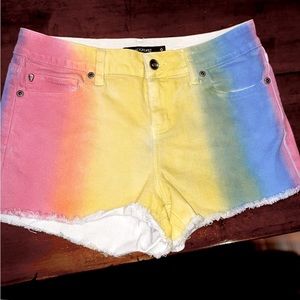 NWT Blackheart Rainbow Ombré Denim Short